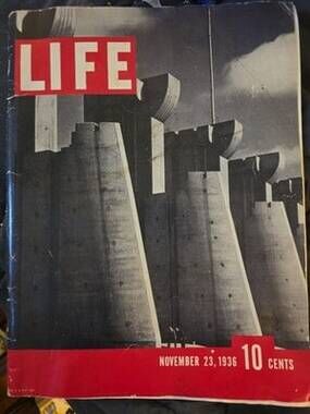 Life Magazine November 23, 1936 Vol 1, No. 1, 1St Issue Fort Peck Dam
